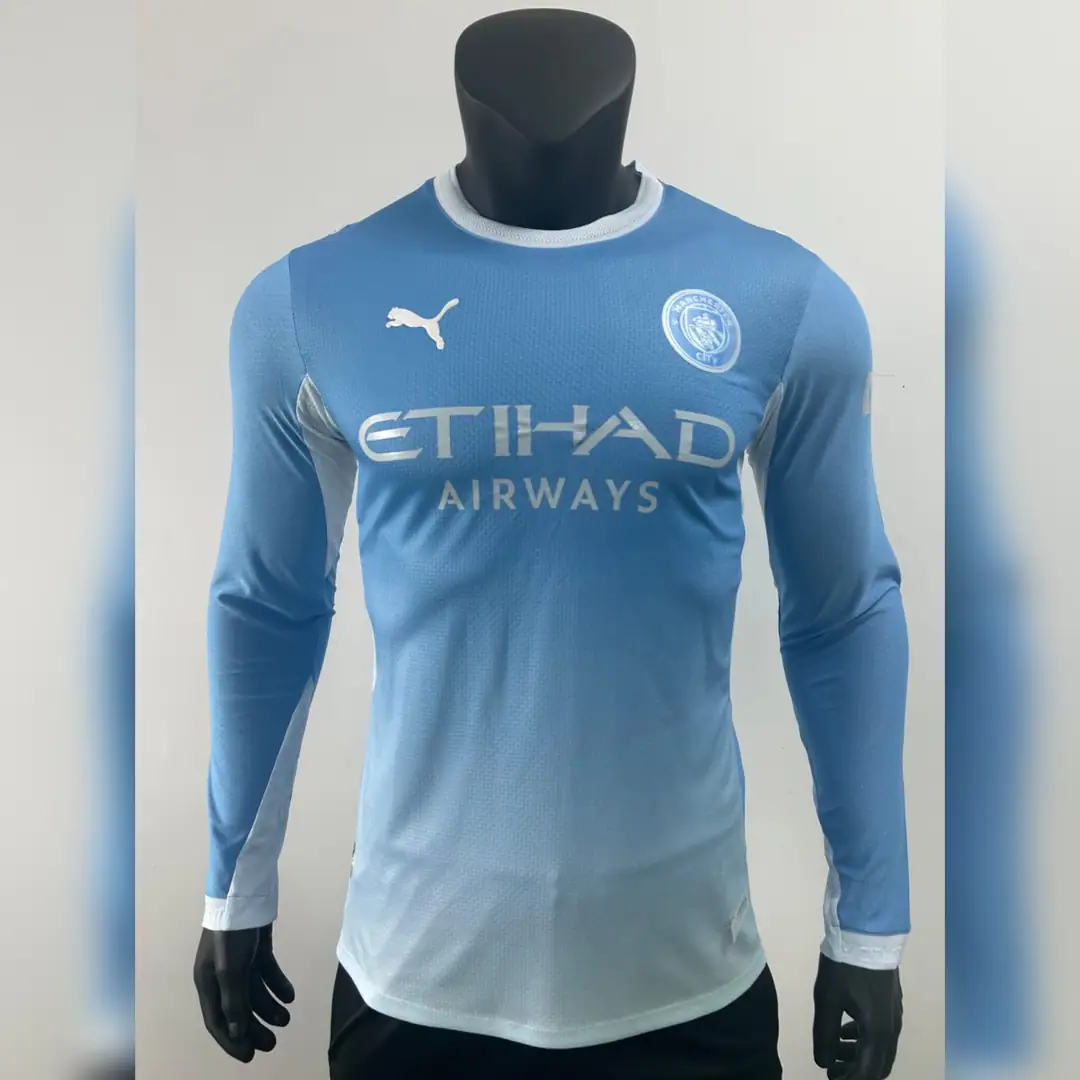 Manchester City Home Kit 2026/27 — Player Edition Full Sleeve, front